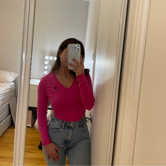 Ralph Lauren sport long sleeve tshirt 🩷 - Picture 1 of 2